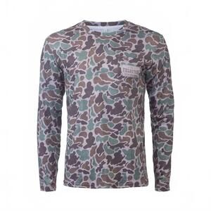 NEW FIELDSTONE boy's dry fit pocket tee in camo